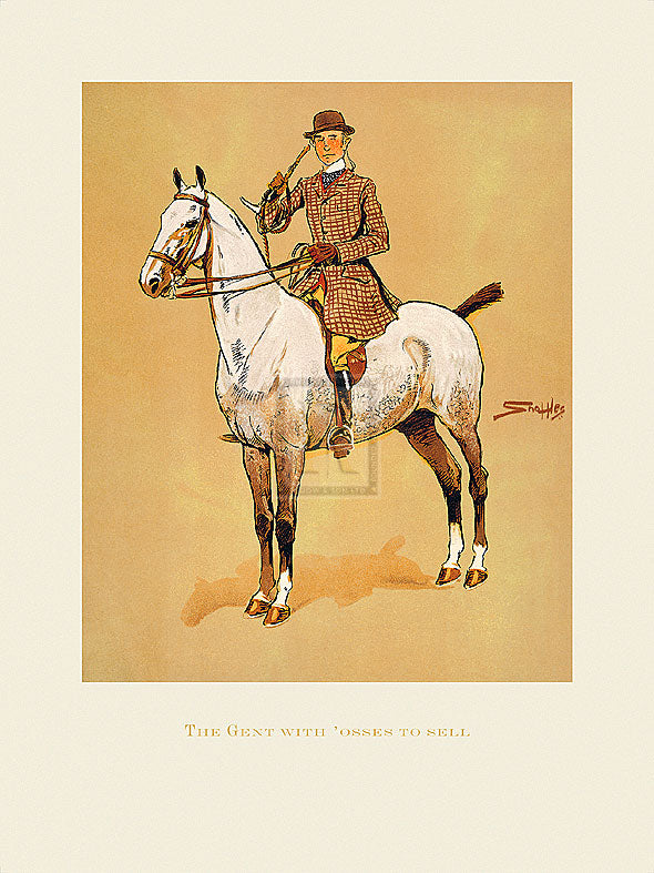 "The Gent with 'Osses to Sell" horse racing artwork