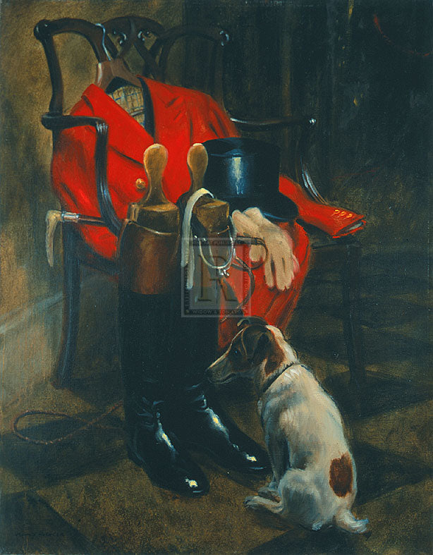 "Ready for the Hunt" horse racing artwork
