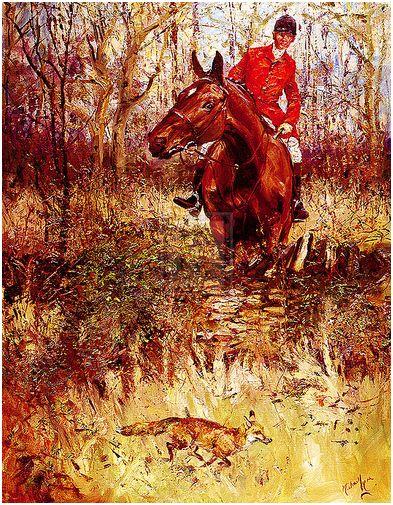 "V.I.P." horse racing artwork