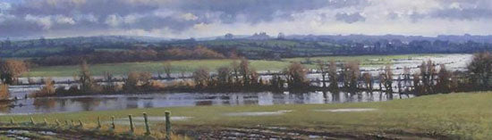 "The Rock of Cashel from Kilbreedy" horse racing artwork