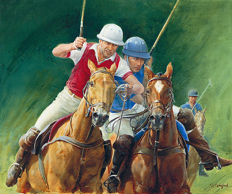 "Polo" horse racing artwork