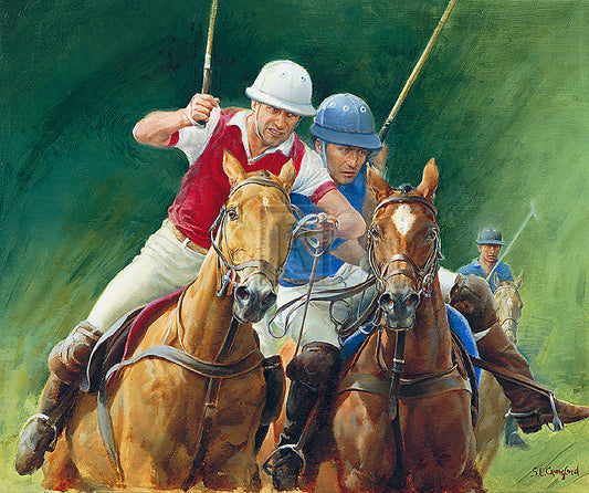 "Polo" horse racing artwork