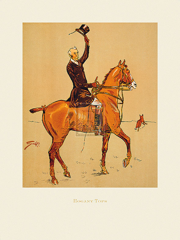 "Hogany Tops" horse racing artwork