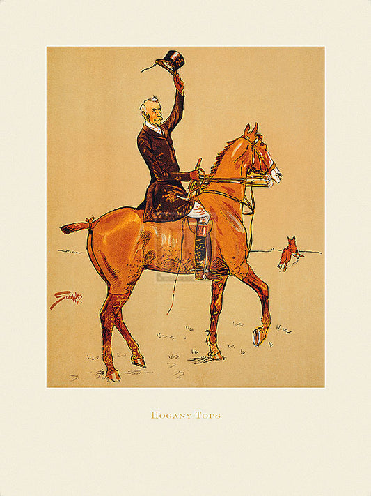 "Hogany Tops" horse racing artwork