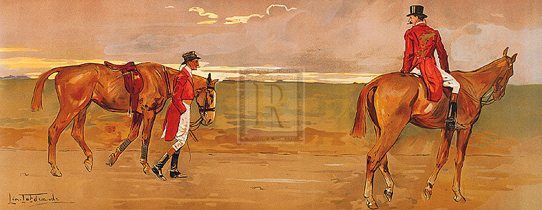 "Returning Home" horse racing artwork