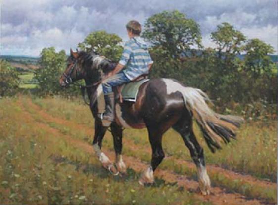 "The Coloured Cob" horse racing artwork